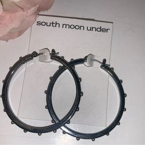 Women’s Earrings Gun Metal South Moon Under NWT
